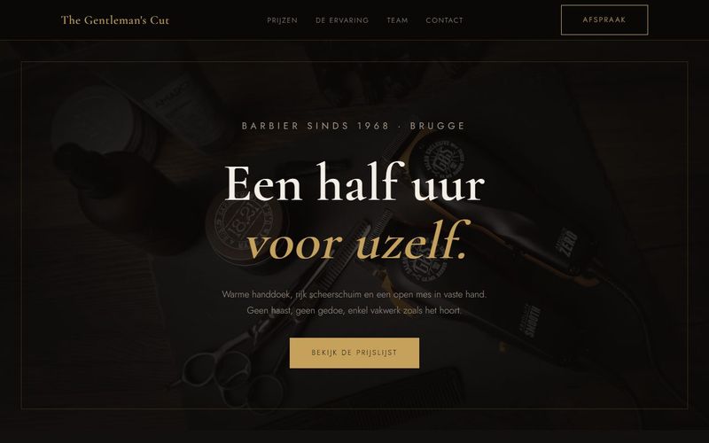 Screenshot van de concept-demo The Gentleman's Cut